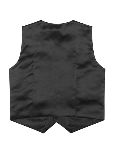 JEATHA Kids Boys 4-Button Formal Suit Jacket Dressy Vest Wedding Birthday Party Gentleman Tuxedo Waistcoat4