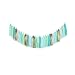 Fonder Mols Tissue Paper Tassel Garland (Pack of 30, White Mint Aqua Gold) Mermaid Party Decor First Birthday Hanging Decorations A26