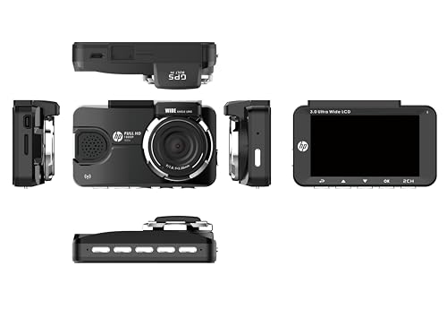 Image of HP Dash Cam f450x (Full HD- 1080P Recording with GPS & WI-FI Includes Front & Rear Camera