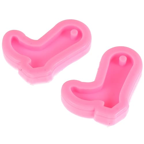 TIDTALEO Moldes de Silicona para Llaveros de Rosa, 2 Piezas, Fácil Desmolde y Uso Prolongado, Ideales para Colgantes y DIY