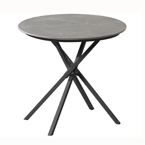 Mesa auxiliar redonda para sofá, losa de roca de estilo nórdico para dormitorio, mesita de noche y habitación de hotel, diseño moderno, construcción duradera, decoración elegante para espacios de vida
