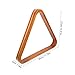 LAPYAPPE Billiard Triangle Rack – Gold Trimmed 52.4MM Pool Table Accessory Sturdy Wood Billiard Ball Holder for Snooker and Pool Games Essential Equipment for Players