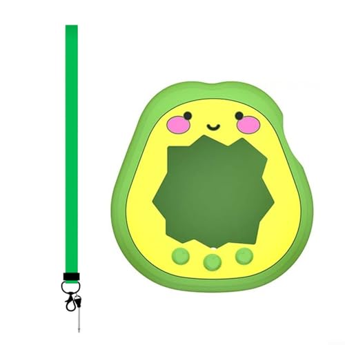 EXTRWORY Carcasa de silicona para Tamagotchi Paradise con cordón, impermeable y resistente a los arañazos, diseño de aguacate verde