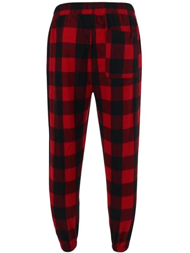 Burnside Unisex Flannel Jogger S Red/Black4