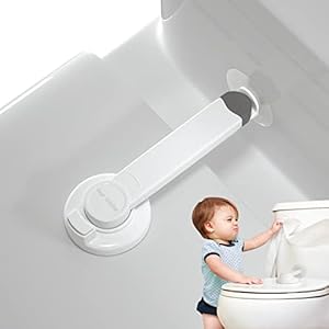 Baby Toilet Lock (2 Pack) for Child Safety, Baby Proof Toilet Seat Lock with 2 Extra Pallet Fit for Most Standard Toilet…