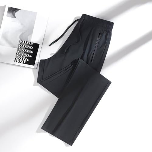 Ice Silk Glide Pants Women Stretch Drawstring High Waisted Elastic Athletic Pants Quick Dry Breathable Casual Trousers2