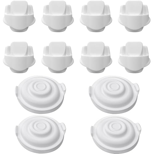 Image of Elvie Replacement Parts 8 Duckbill Valves & 4 Silicone Membrane/Diaphragm Compatible with Wearable Elvie Breast Pump Parts, Accessories Made by Durceler, Not Original Pump Parts, Total 12PCS