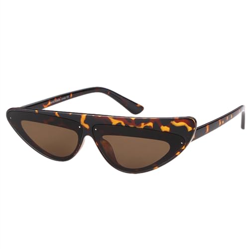 Lunettes de soleil œil de chat femmes MUTYNE monture asymétrique petit triangle