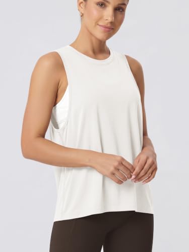 Image of ODODOS 3-Pack Loose Tank Tops for Women Sleeveless Gym Athletic Workout Tops Yoga Shirts