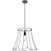 Dainolite BKO-L-BK, 1 Light Matte Black Pendant