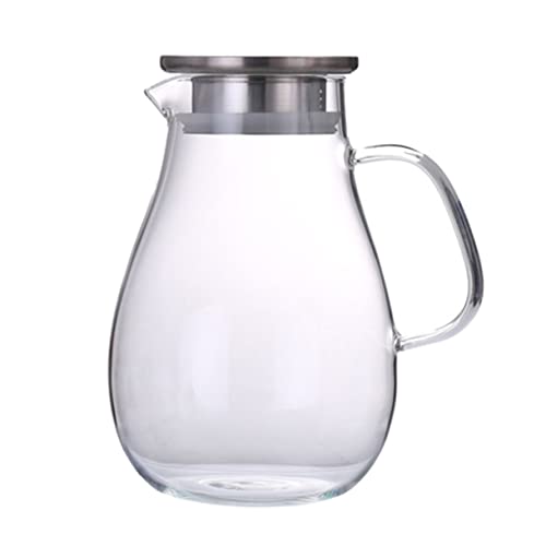 ULTECHNOVO Botella De Agua Fría De Vidrio Gran Capacidad Hogar Para Guardar Jugos y Bebidas Frías