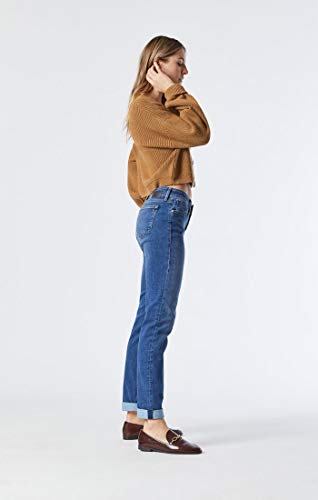 Mavi Women's Emma Mid Rise Slim Boyfriend Jeans - Premium Stretch Denim Jeans - Comfortable Jeans for Women, Machine Washable3