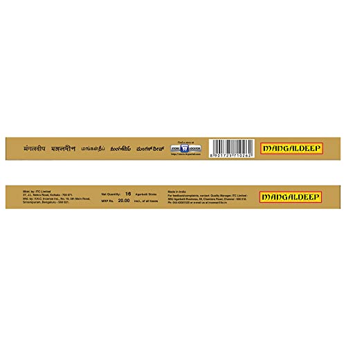 Mangaldeep Temple Gold Tradition - Yagna Inspired Fragrance - Premium Incense Sticks (40 Sticks)