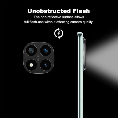 Image of 4youquality Back Camera Lens Protector Compatible with Redmi Note 14 Pro Plus (1 Pack) | 9H Tempered Glass Camera Guard | Military-Grade Anti Scratch Protection | Ultra Clear HD Lens Film | Bubble-Free Easy Installation | Case Friendly