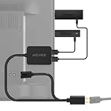 AGVEE 6.6フィート デュアルUSB電源アダプター Fire TV Stick (FireStick) Roku Chromecast ストリーミングTVスティック USB TV LEDライトストリップ 散らかりを解消 ケーブル管理ソリューション ブラック