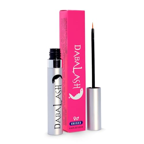 DABALASH Professional Eyelash & Eyebrow Growth Serum with Castor Oil Promotes the Appearance of Naturally Longer Fuller Thicker & Stronger Lash + Brow Hair 0.18 oz