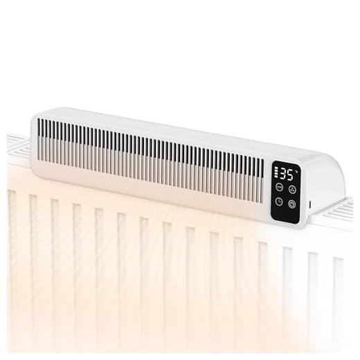 Ventilador para Radiadores, Amplificador Radiador con control de temperatura, temporizador, 3 velocidades y ventilador de radiador recargable