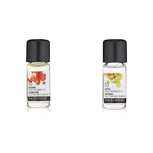 The Body Shop Home Fragrance Exotic Oil - 10ml and Satsuma Home Fragrance Oil, 0.34 Fl Oz