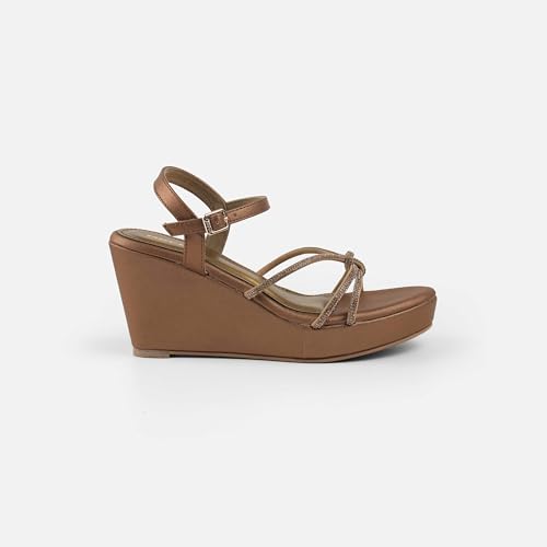 Image of Mochi Women's Elegant Wedge Heel Sandals