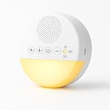 Máquina de Som Ruido Branco White Noise Sleep Machine Aparelho de Som Ruído Branco com 20 Sons Calmantes, Luz Noturna e Timer – Acalma Bebês, Melhora o Sono de Crianças e Adultos