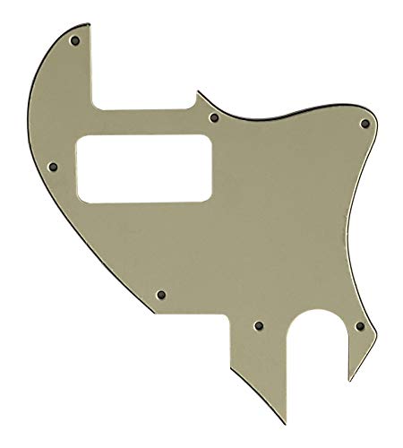 �M�^�[�s�b�N�K�[�h Fits US Tele F Hole Hybrid Conversion TV Jones Telecaster Style 3�w�\�� �M�^�[�ی� �ی�t�B�����t�� (3�v���C�~���g�O���[��)