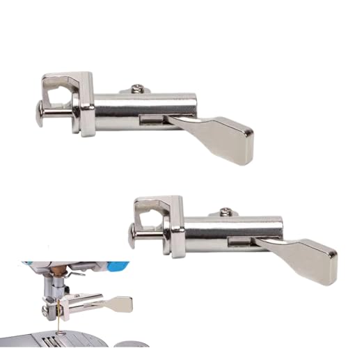 Juego de 2 pies prensatelas con cortador lateral para máquina de coser miniatura 1