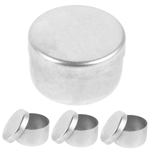 Ciieeo Aluminum Soil Sample Boxes Storage Containers Lids Mini Sample Storage Jars for Laboratory