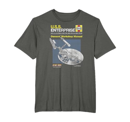 Star Trek The Original Series U.S.S Enterprise Manual T-Shirt