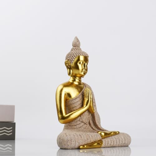 Estatua de Buda pintada a mano de 20.5 cm miniatura 3
