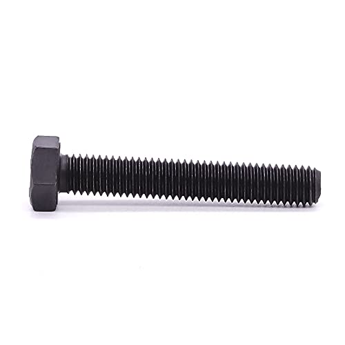 Image of M12-1.75 x 55mm Hex Bolts, High-Strength Metric Class 12.9 Steel Hex Head Screws for Valves Pumps Motors Automotive Suspension Systems, Black Oxide, Full Thread, 8-Pack