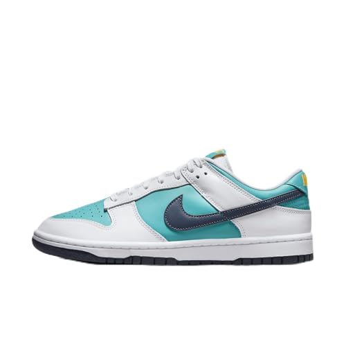 Image of Nike Dunk Low Retro Men's Shoes (HF4850-345, Dusty Cactus /White /Racer Pink /Thunder Blue) Size 15