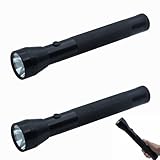 Darlur Heavy Duty 3 D Cell Battery LED Big Flashlights, High Lumens,for Home Emergency，Single Mode, Ourdoor，Aluminum(2 Pack)