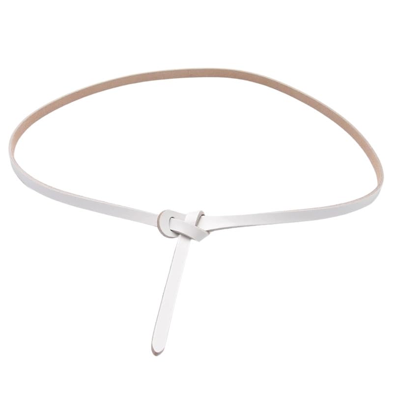 ftk Women's Genuine Leather Thin Belt – Versatile Buckleless Knotted Design for Sweater Dresses and More-picture-9