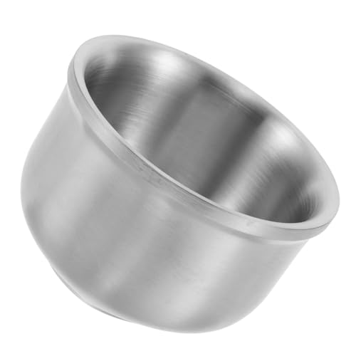 BESTYASH Stainless Steel Shaving Bowl for Men Durable Stainless Steel Shaving Cup Versatile Lathering Dish for Home and Barber Use Easy to Clean Grooming Tool