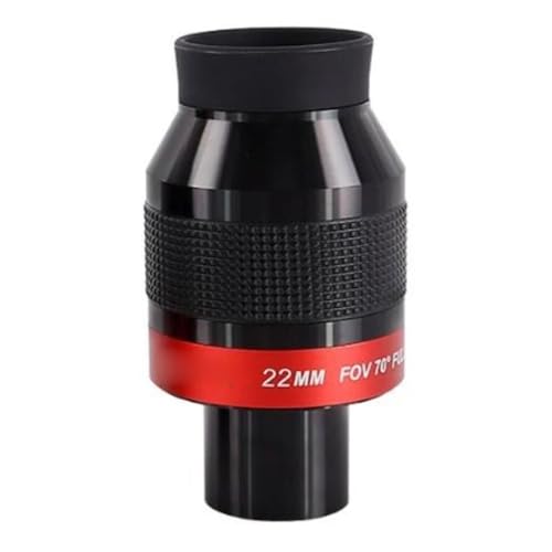 Ocular de campo plano de 22 mm para telescopio astronómico de gran aumento
