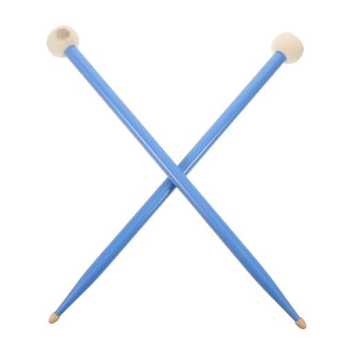 Par de Baquetas para Timpani con Cabeza de Fieltro Azul miniatura 1