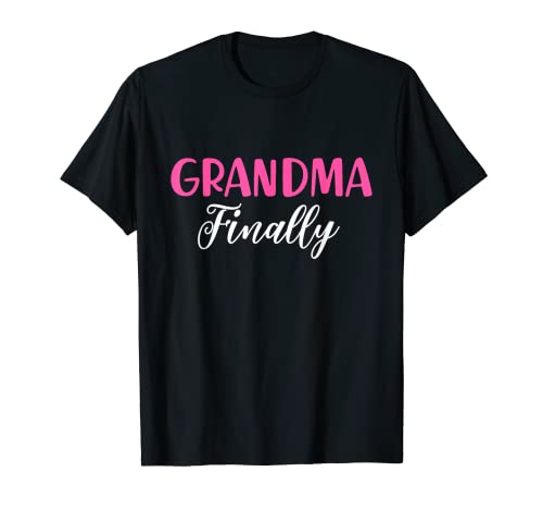 First Time Grandma Finally Grandmother Day Camiseta