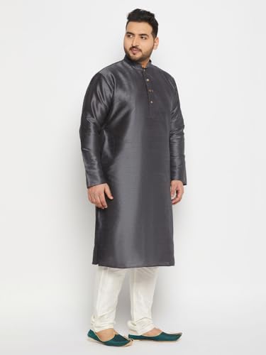 Image of Vastramay Plus Men's Silk Blend Kurta Pyjama Set