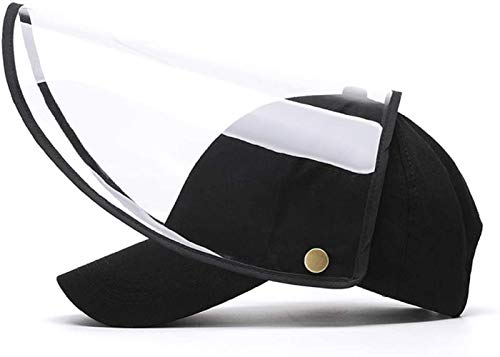Safety Full Face Shield Hat Detachable Baseball Cap Eye Protective Adjustable Hat Anti-Saliva