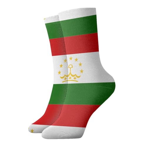 UVBDF Chaussettes confortables et respirantes avec motif drapeau du Tadjikistan, chaussettes douces anti-humidité pour un usage quotidien et la salle de sport