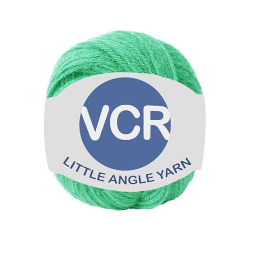 Image of VCR 4 Ply Blue Green Little Angle Yarn, 25 Grams, 92 Meters Length, 100% Acrylic Soft Baby Knitting Yarn for Crochet, Newborn Sweaters, Soft Baby Socks, Mittens and Leggings, Pack of 1