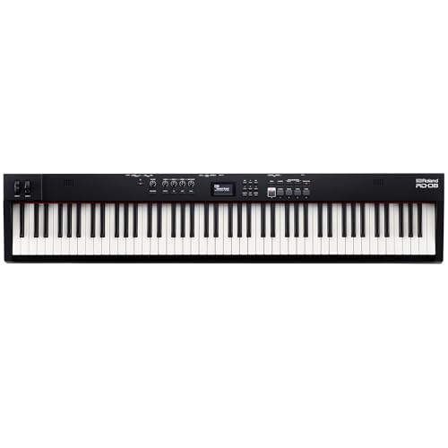 Roland RD-08 Stage Piano | Authentic RD Sound & Playability | Streamlined Design | 88-Note Weighted-Action PHA-4 Keyboard | Expandable Features | 3000+ Onboard Sounds | Ideal for Professional Gigging