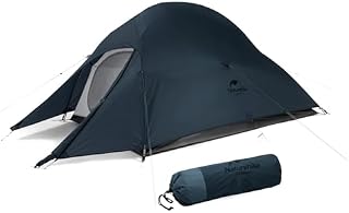 Naturehike Cloud Up 1 Namiot kempingowy na 3-4 sezony, lekki namiot plecakowy dla 1 osoby, wodoodporny, odporny na owady namiot rodzinny na wędrówki, wspinaczka górska (20D Niebieski Ulepszony)