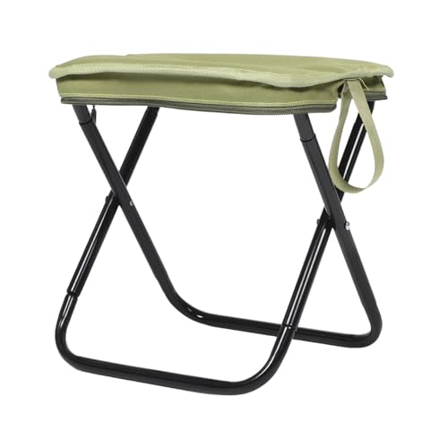 Anneome Mini Portable Folding Stool Lightweight Carbon Steel Outdoor Chair for Camping Fishing Hiking Compact and Versatile Design for Travel and Outdoor Activities