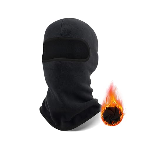 SEFIRST Cagoule Moto Polaire Balaclava Hiver, Masque De Ski, Coupe-Vent