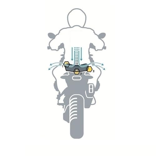Housse de protection pour selle moto NC750X ventilée noire - 3