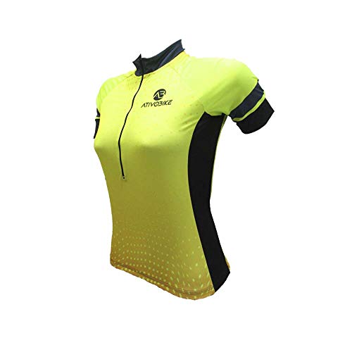 CONJUNTO CICLISMO FEMININO AMARELO FLUOR Amarelo, M