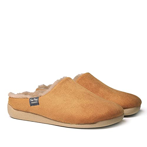 MOSUL-BD - Women's house slipper made of brown fabric