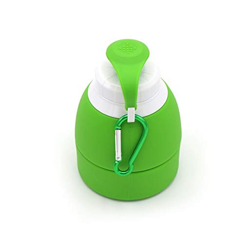 Garrafa de Silicone Ecológica Retrátil 580ml Cinza