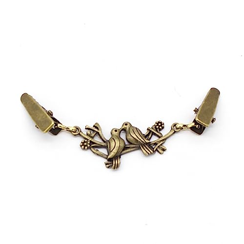 Fermoir col châle de haute finition et boucle ornementale pour pull